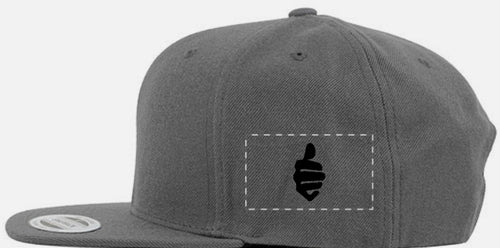 Flat Brim Hat - Grey