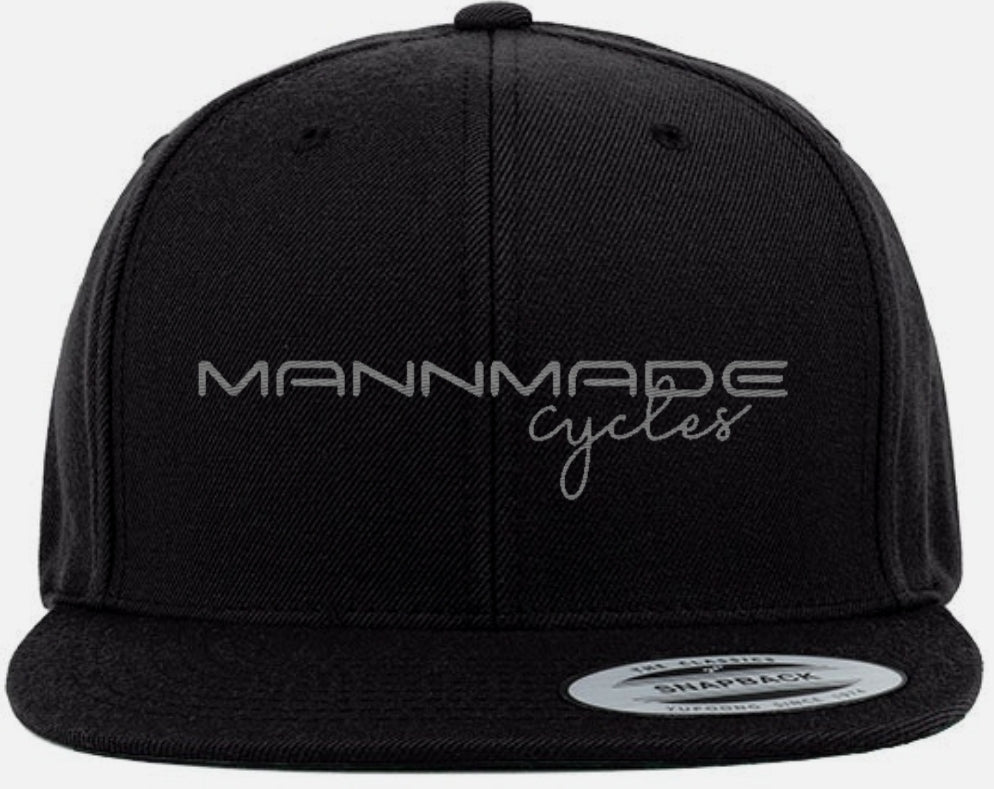 Flat Brim Hat - black